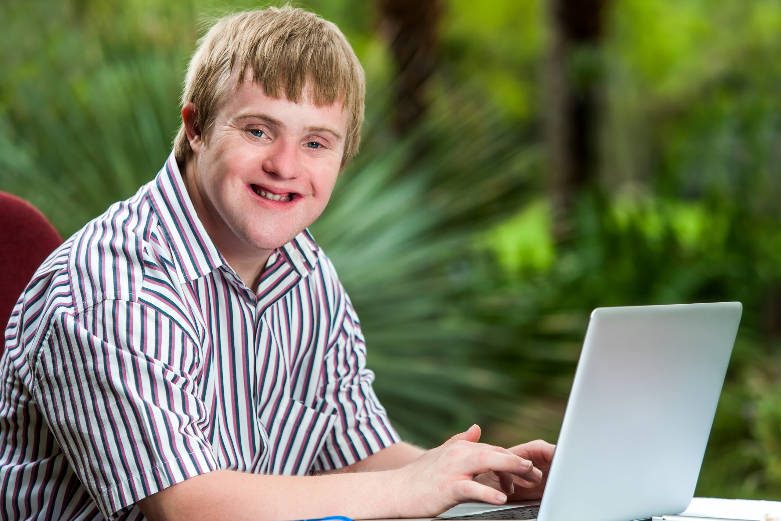 A person with an intellectual and developmental disability using the Virtual Job Coach to find employment success